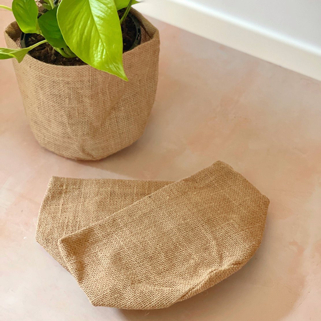 plant pot wrappers Hello Botanical Hessian Pot Covers