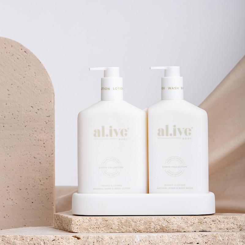 al.ive Hand wash and lotion duo + tray